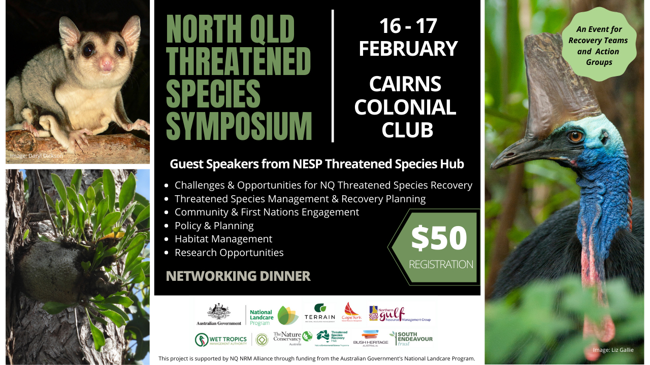2021 North Qld Threatened Species Symposium banner