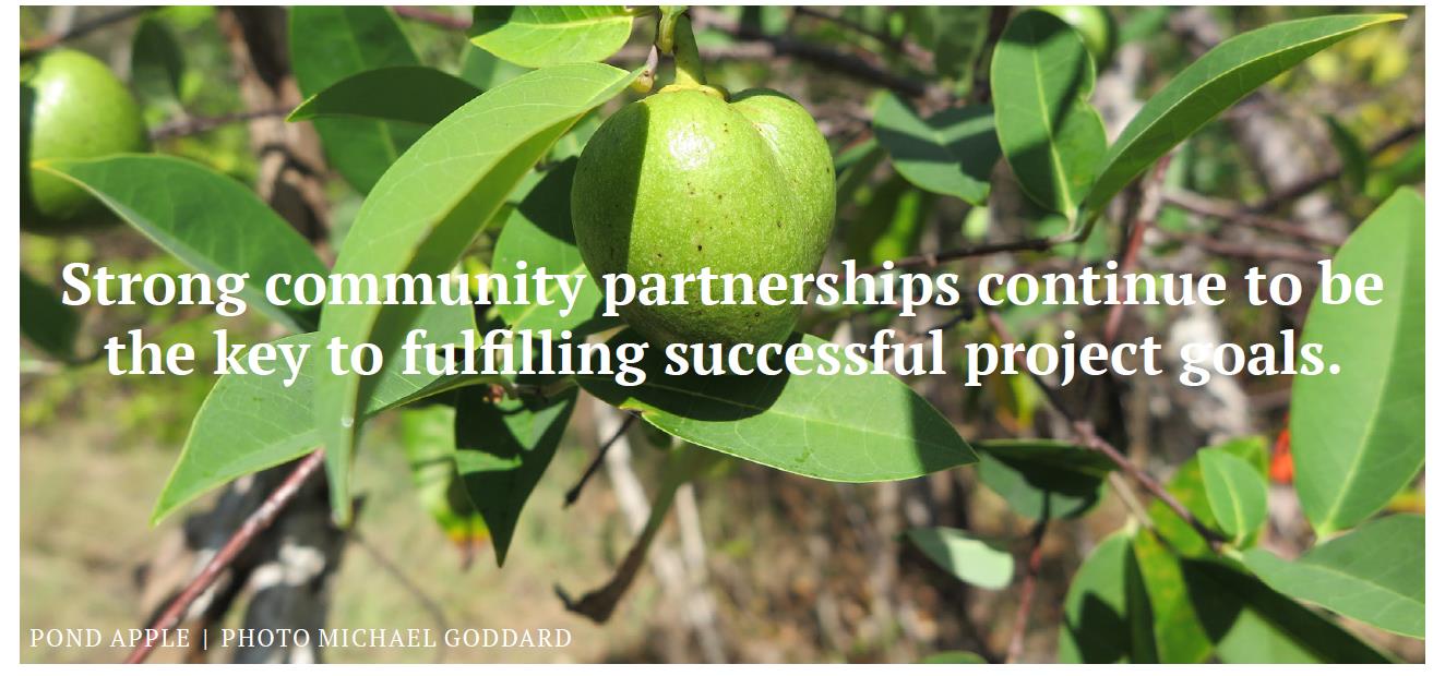 Strong community partnerships continue to be the key to fulfilling successful project goals.